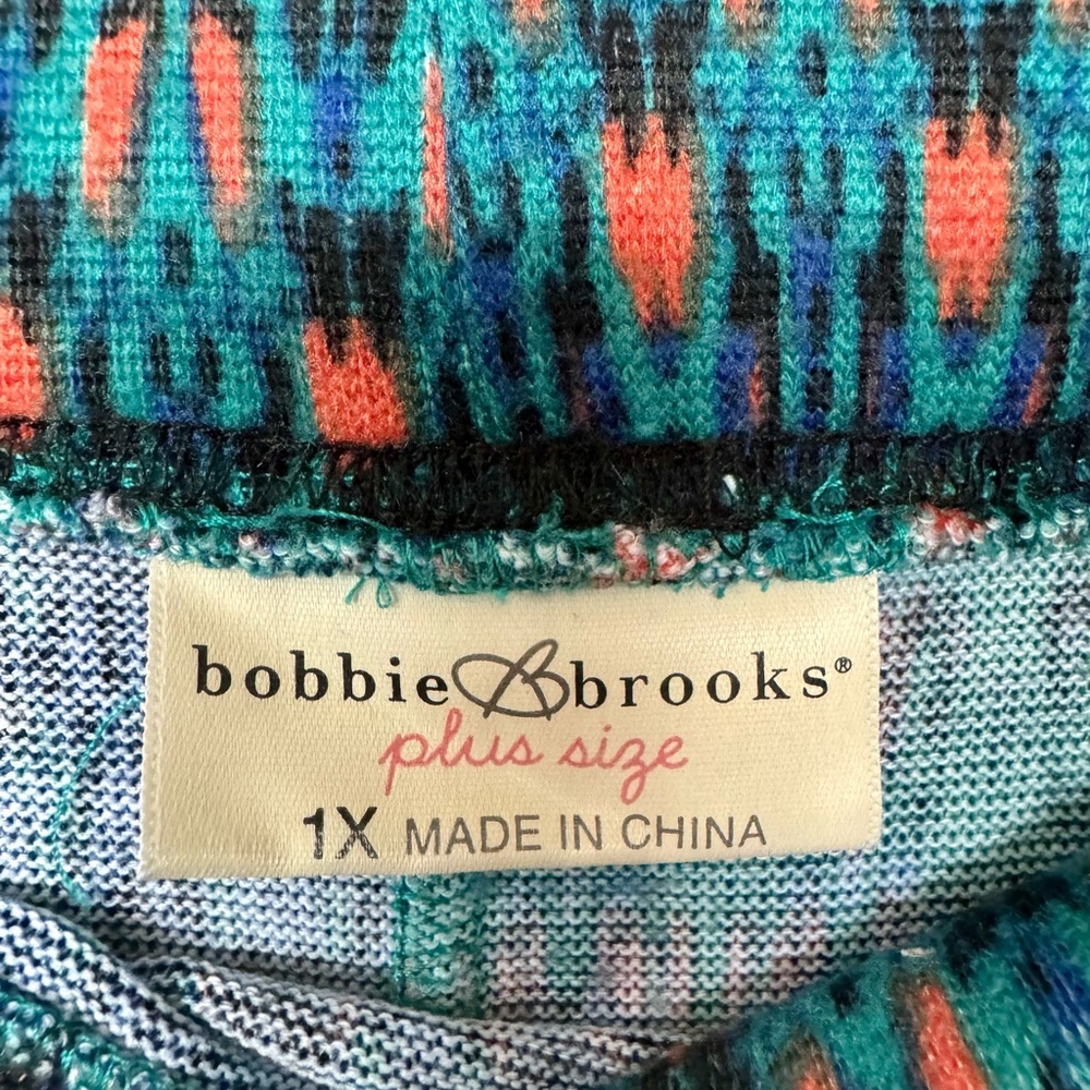 GUC Bobbie Brooks Colorful Pattern Maxi Skirt - Women’s Plus Size 1x - Stretchy - Picture 5 of 6